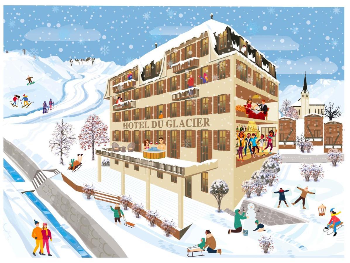 Du Glacier Boutique & Traditions Hotel Fiesch Exterior foto